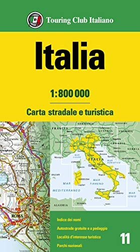 ITALIA 1:800.000. CARTA STRADALE E TURIS